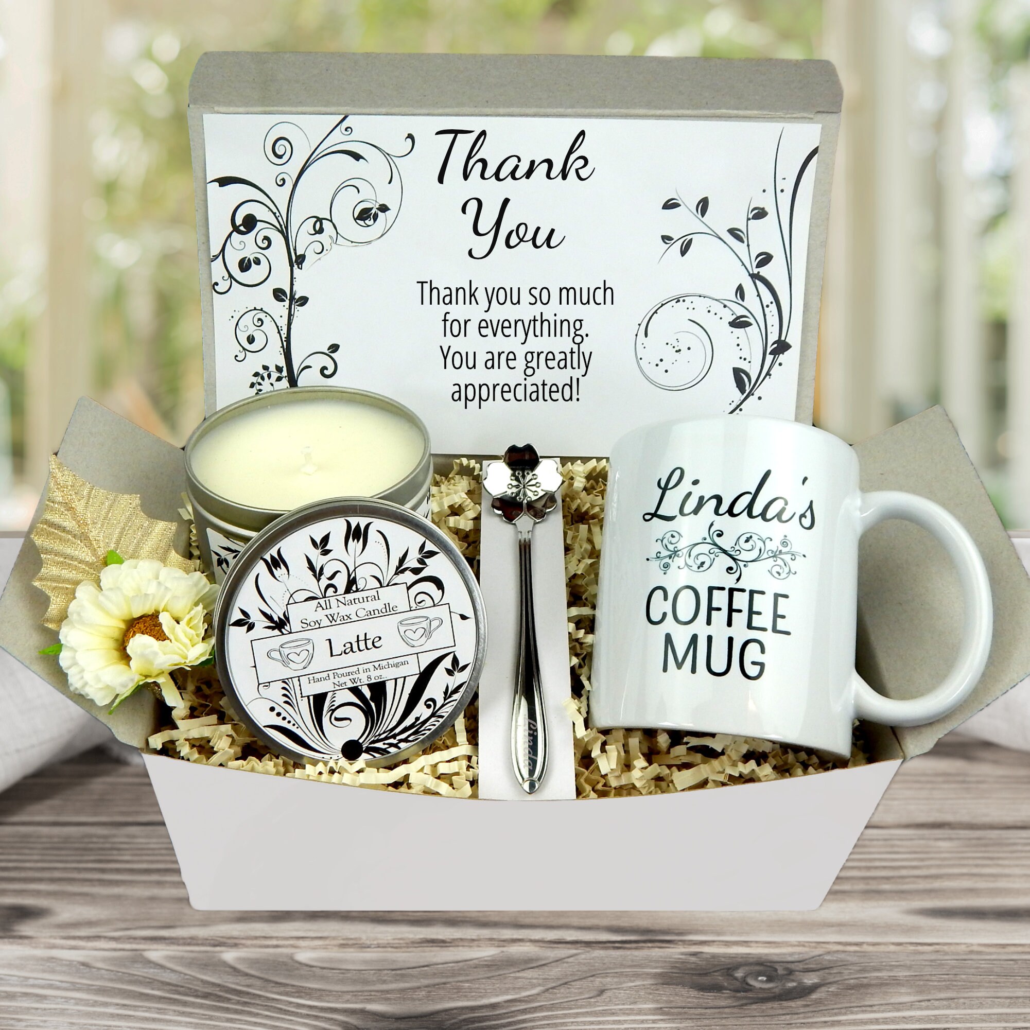 Thank You Gift - Thank You Gifts for Women - Appreciation Gift Basket ...