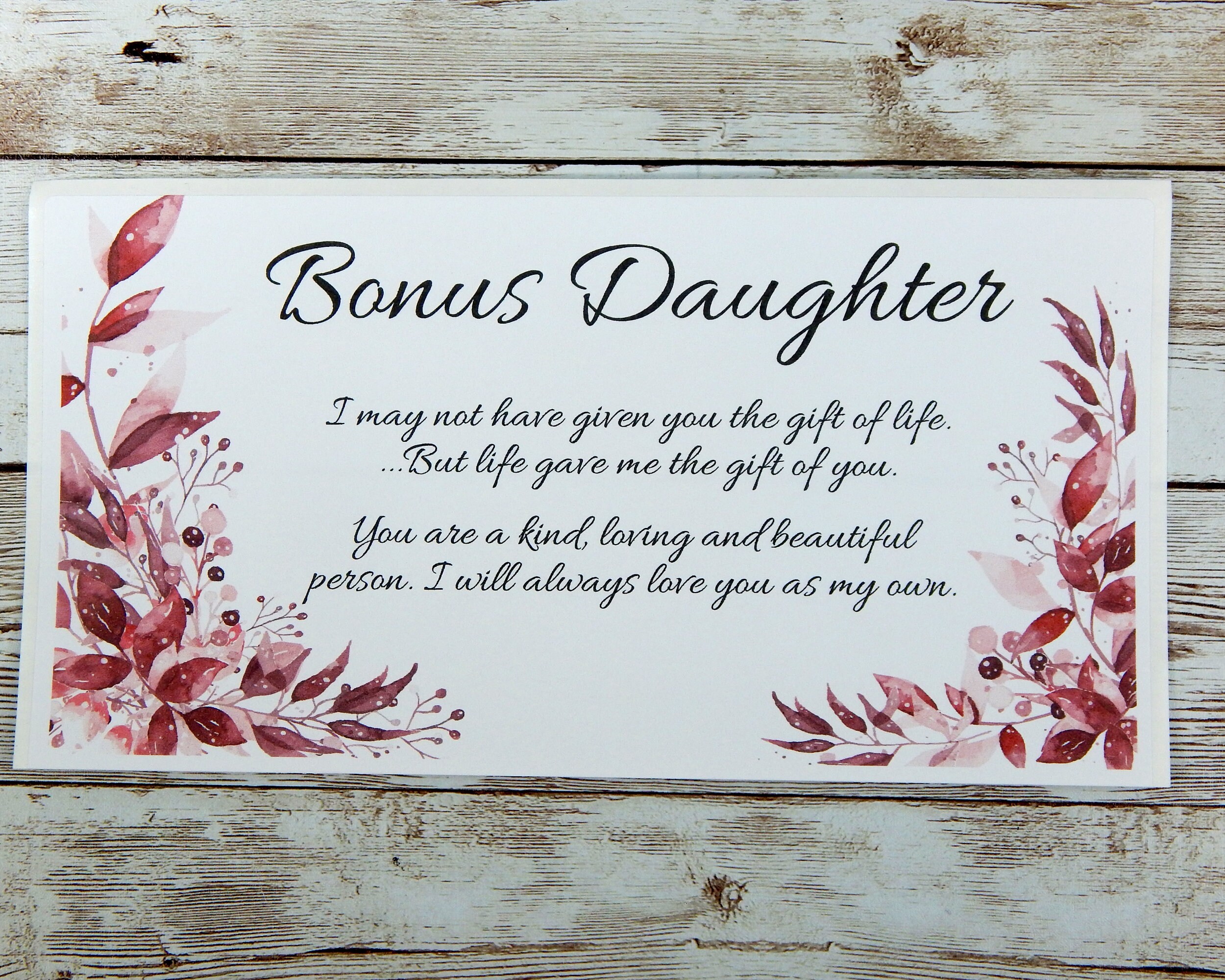 Gift for Bonus Daughter Gift to Send to Stepdaughter Step Etsy