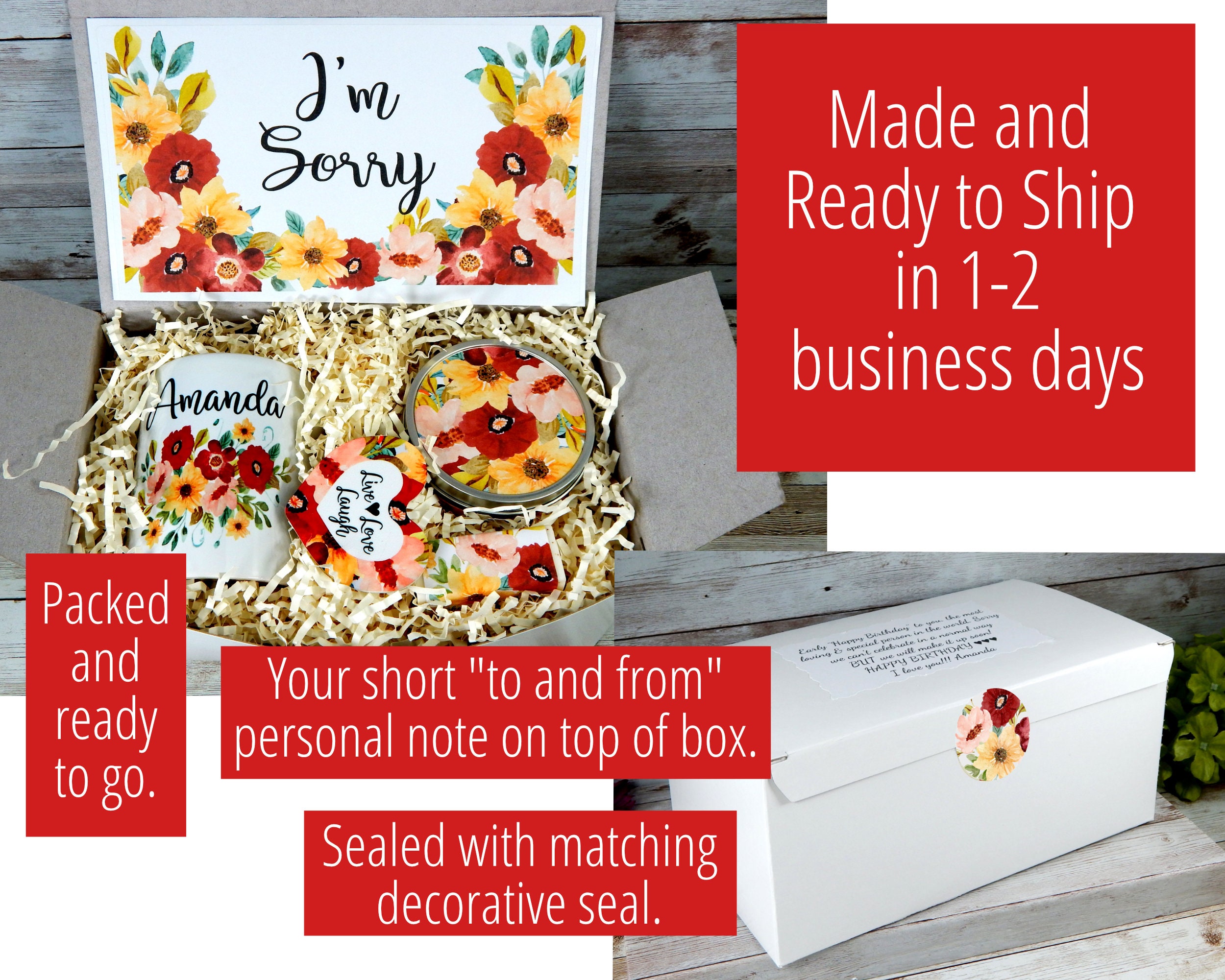 Sorry Gift Gift to Apologize Apology Gift Basket How to Etsy