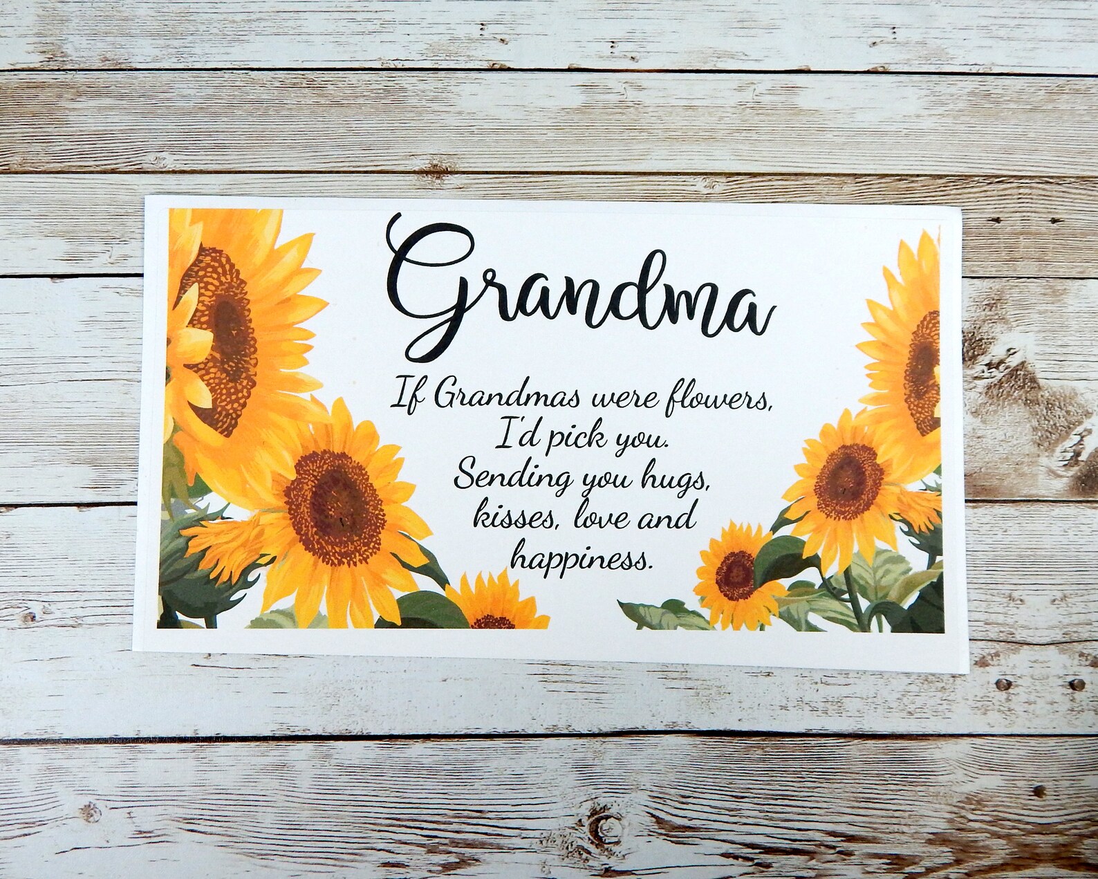 Sunflower Gift Basket for Grandma for Her Birthday Etsy