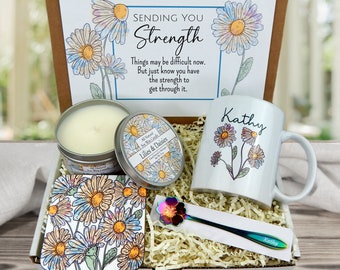 Personalized Gift for Encouragement with Coffee Mug - Stay Strong Gifts - Gifts for Courage and Strength - Inspirational Gift Basket