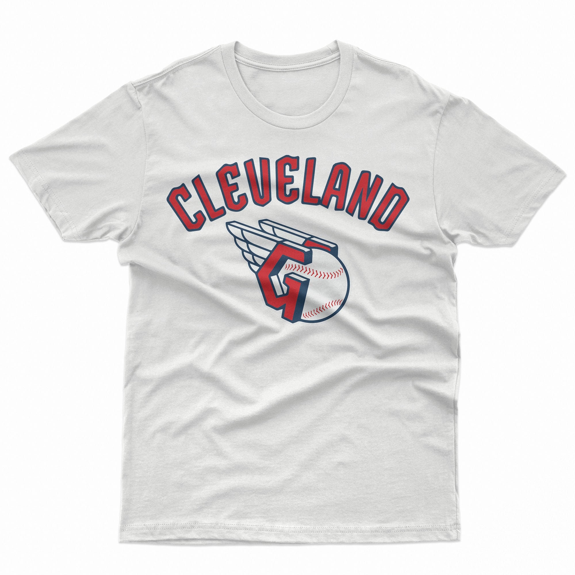 Cleveland Guardians Text logo T shirt Cleveland Indians New Etsy