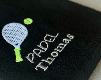 Custom Embroidered Padel Towel: Personalized Name Gift
