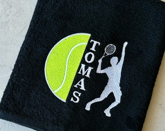 Custom Embroidered Tennis Towel: Personalized Sports Gift