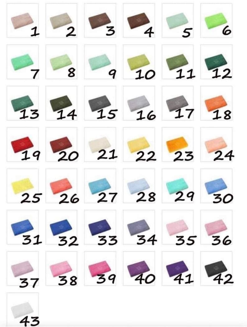 Puede incluir: Un gr&aacute;fico de 43 cuadrados de diferentes colores, numerados del 1 al 43. Los cuadrados est&aacute;n dispuestos en una cuadr&iacute;cula.