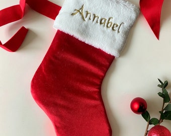 Bas de Noël en gros avec broderie personnalisée : décoration festive en vrac pour des vacances personnalisées