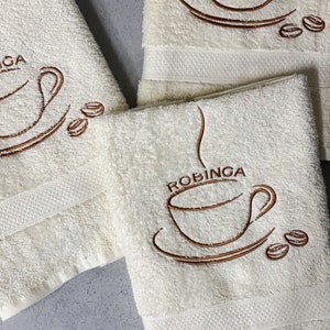 Embroidered Logo Terry Cotton Towel: Personalized Chef Gift