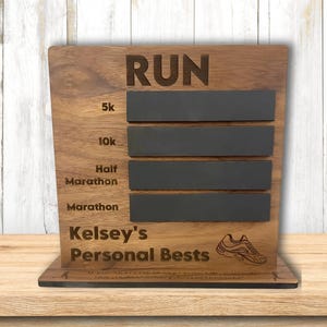 Personal Best Runner Gifts Running Frame PB Times Gifts for Runners Half Marathon Triathlon Gift Athlete Fitness Idea