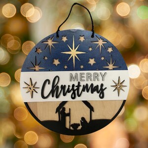 Merry Christmas Nativity DIY Kit | Welcome Sign | Multiple Sizes Available |