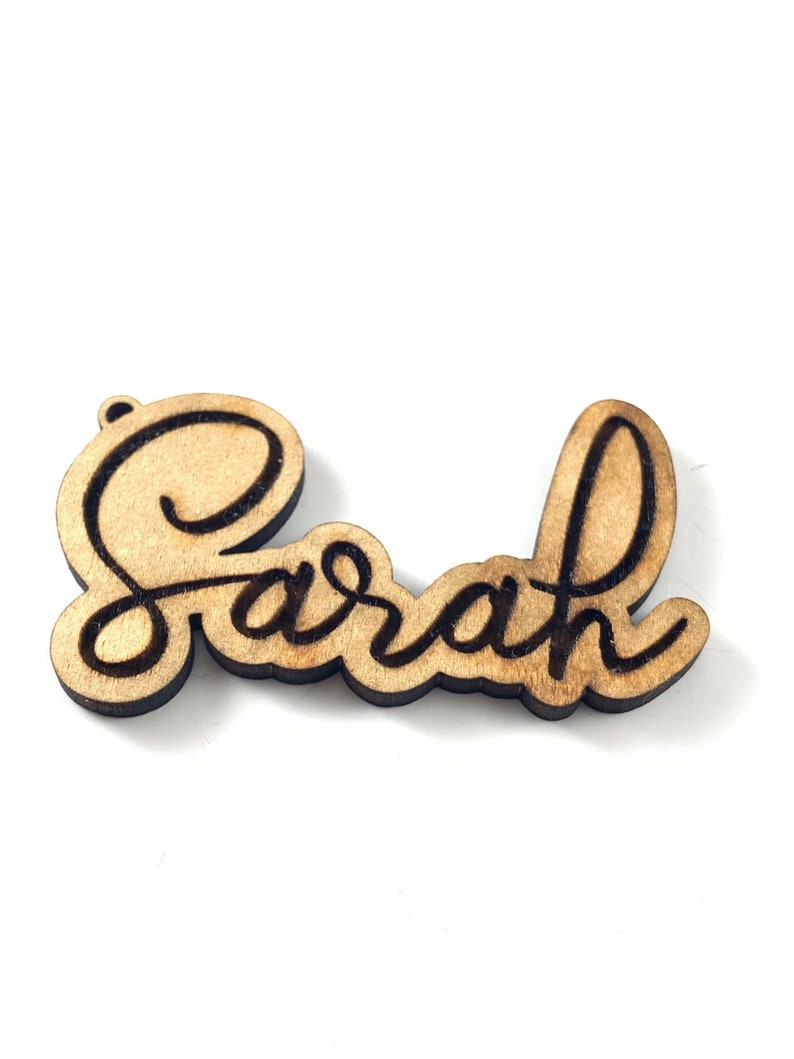 Personalized Engraved Wooden Keychain with Name