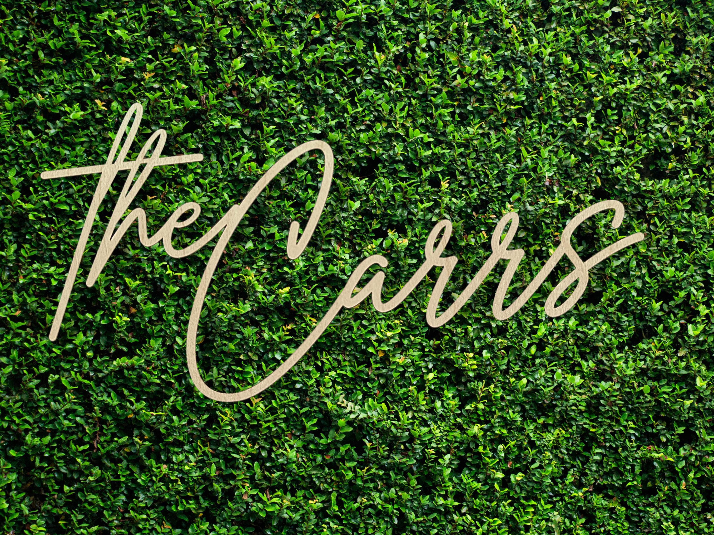 Custom “The [Last Name]” Wood Cutout Sign – Wedding Decor, Personalized Name Sign, Laser Cut Wooden Sign for Reception or Home