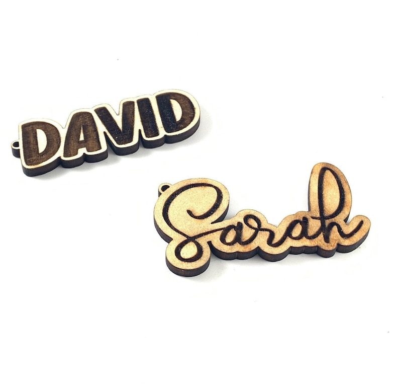 Personalized Engraved Wooden Keychain with Name