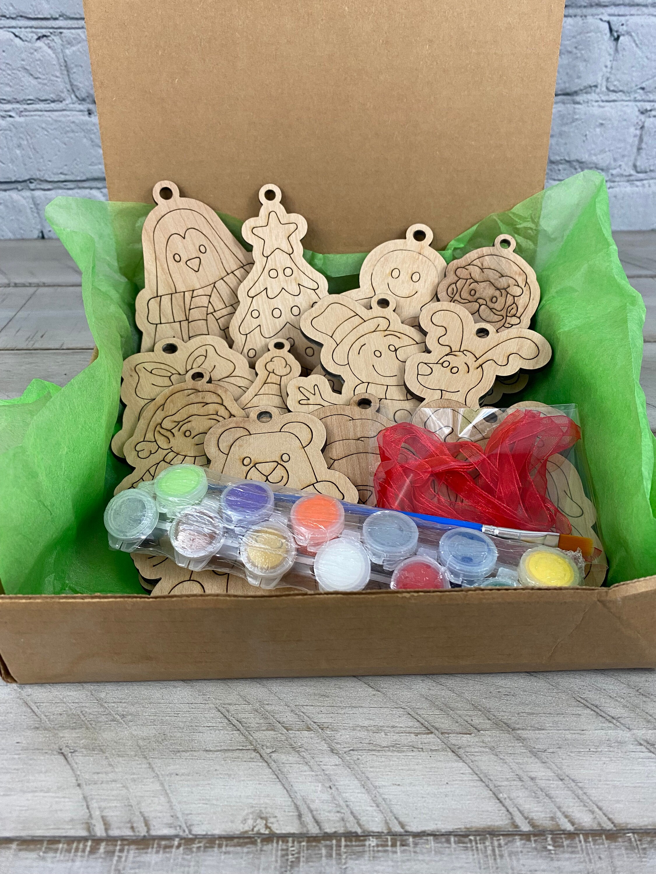 DIY Christmas Ornament Kit Painting Kit Make Your Own Etsy