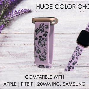Spring Gnomes Watchband | Custom Silicone Watch Band for Apple® Watch Samsung and 20mm Watchbands and Fitbit Versa 1 and 2