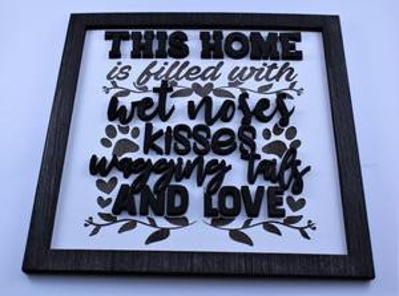 Dog Sign Word Art Wall Decor