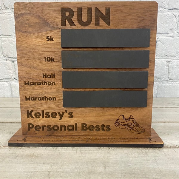 Personal Best Runner Gifts Running Frame PB Times Gifts for Runners Half Marathon Triathlon Gift Athlete Fitness Idea