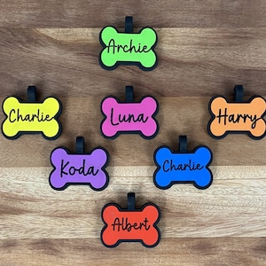 Personalized Dog ID Tag, Soundless Silicone Pet Tag, Pet, Cat ID Tag For Collar