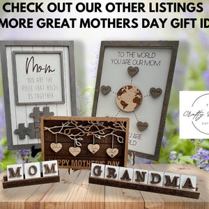 Mom Puzzle Sign Mothers Day Gift 2024 You Are The Piece That Holds Us Together Personalized Custom Gift Perfect Mom Mum Mommy Grandma image 4