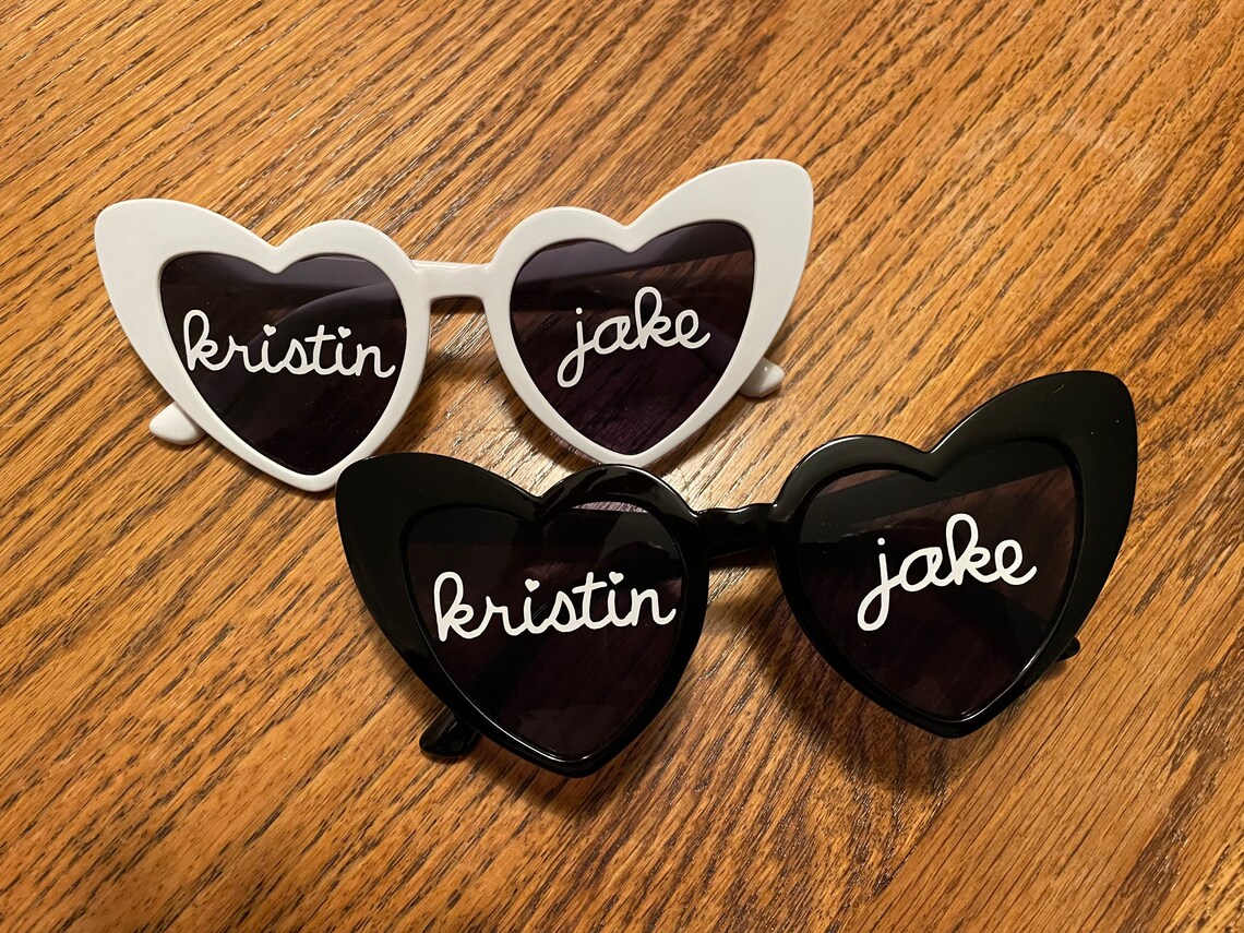 Wedding Photo Prop Photo Prop Sunglasses Personalized Etsy