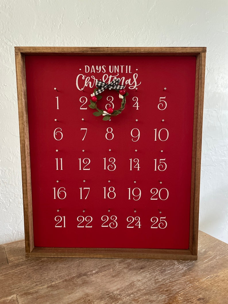 Christmas Countdown Countdown to Christmas Days Until Etsy