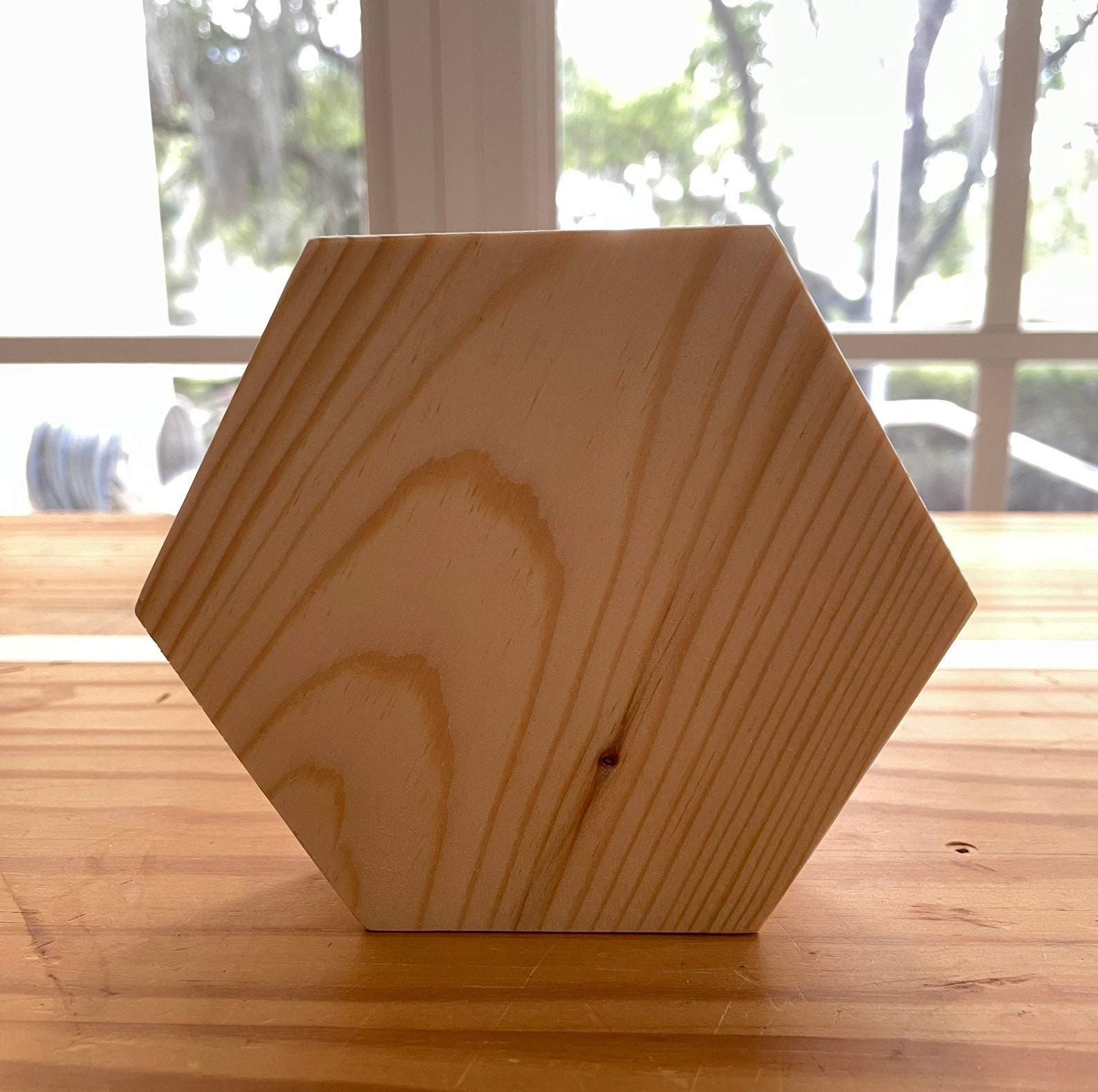 Blank hexagon wood block wood hexagon for DIY crafts Etsy