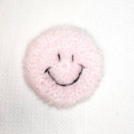 UANGLI Cute Smiley Face Sponge Cleaning Wipe Imitation loofah Sponge Wiping  Honeycomb Sponge Household Kitchen Cleaning dishwashing Cotton