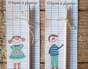 Crayon à planter Maîtresse, ATSEM, AVS, Maître...