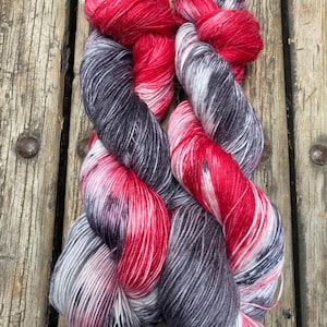 Lã tingida à mão com fio de meia de lã de alpaca 100g - novelo de 400 m Super macio