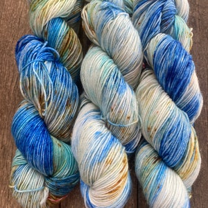 Lã tingida à mão com fio de meia de lã de alpaca 100g - novelo de 400 m Super macio