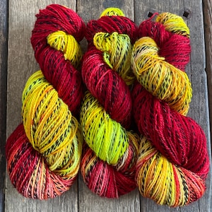 Lã tingida à mão, fio para meias Zebra 100% lã Merino, novelo de 100g