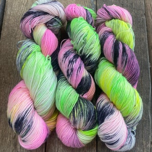 Lã tingida à mão com fio de meia de lã de alpaca 100g - novelo de 400 m Super macio