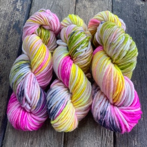 Hand dyed wool, chunky thick wool 100g skein