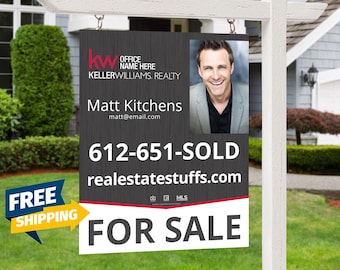 PRINTED KW Keller Williams Realty For Sale Sign