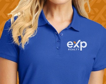 Ladies eXp Realty Logo Pique Polo