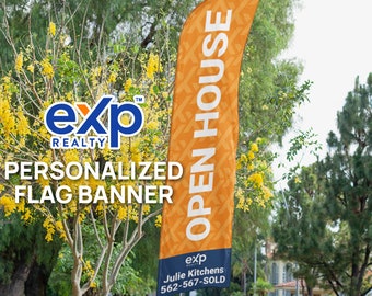 eXp Realty OPEN HOUSE Feather Flag Banner