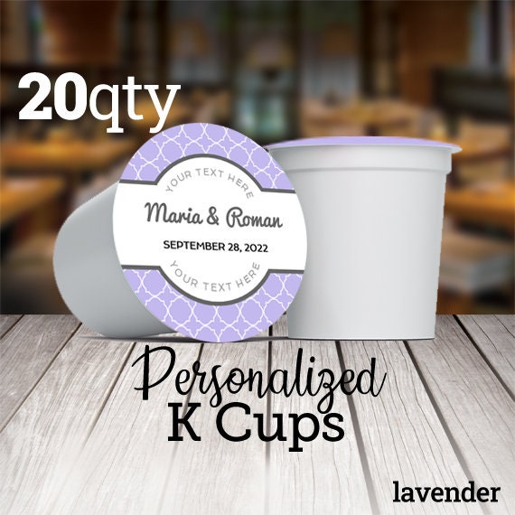 Custom Wedding K CUP Labels Favors Cute 