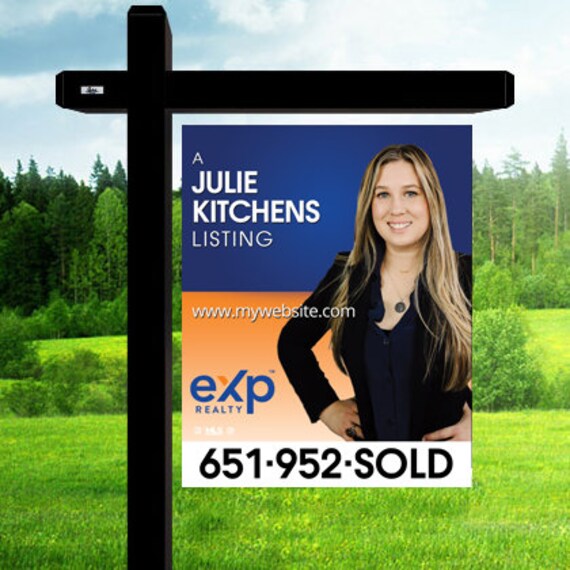 PRINTED eXp Realty For Sale Sign Etsy