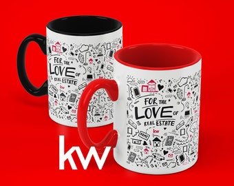 Keller Williams FOR THE LOVE of Real Estate Ceramic Mugs
