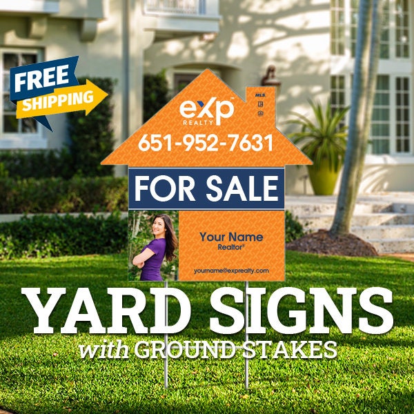 NEW Logo eXp Realty FOR SALE House Shaped Yard Sign 23 Etsy