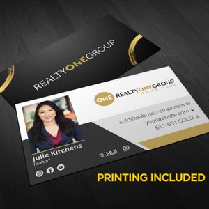 RealtyOne Realty One Group Realtor Real Estate Agent Business Cards image 1