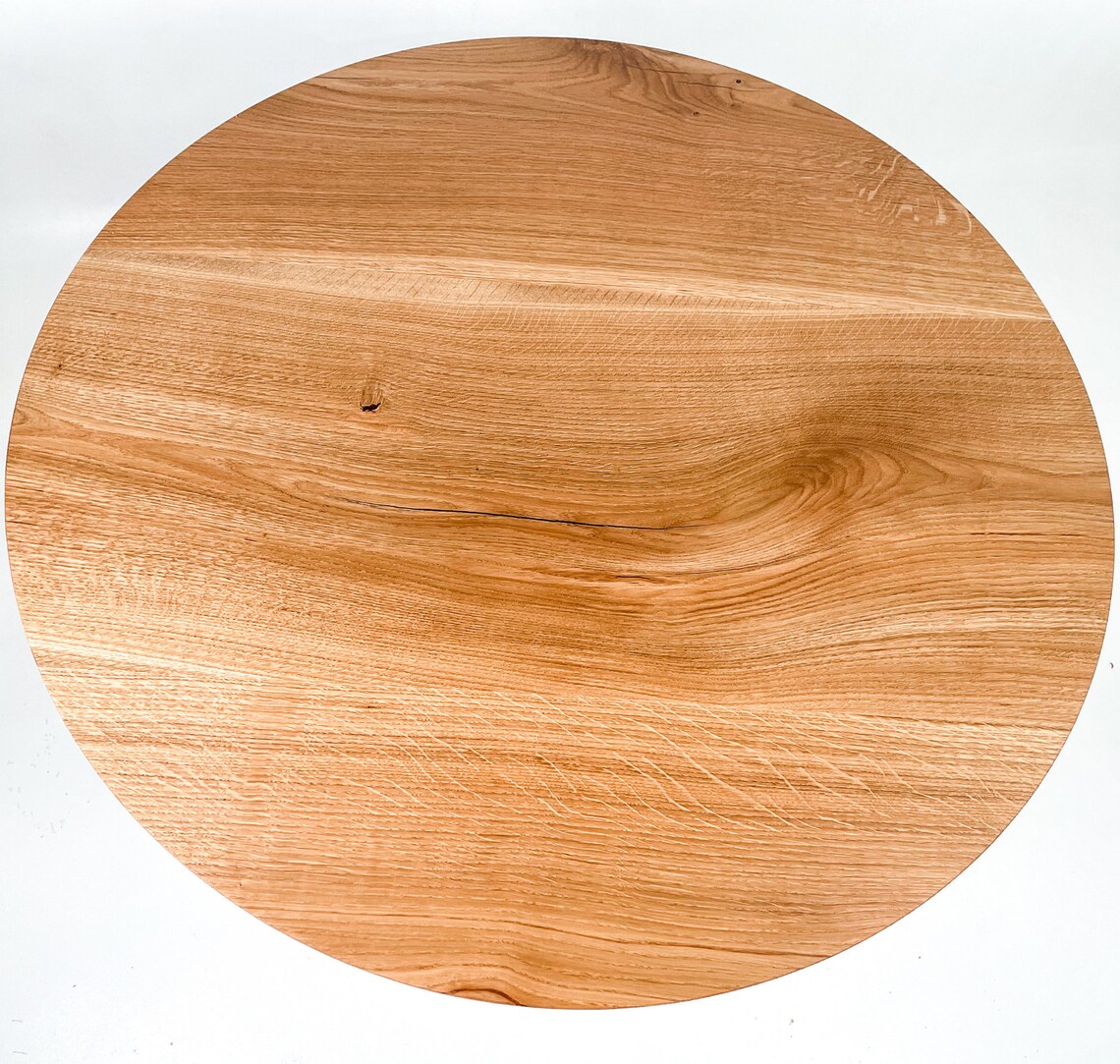 Round Oak Wood Table Top Real Wood Round Table Top Etsy