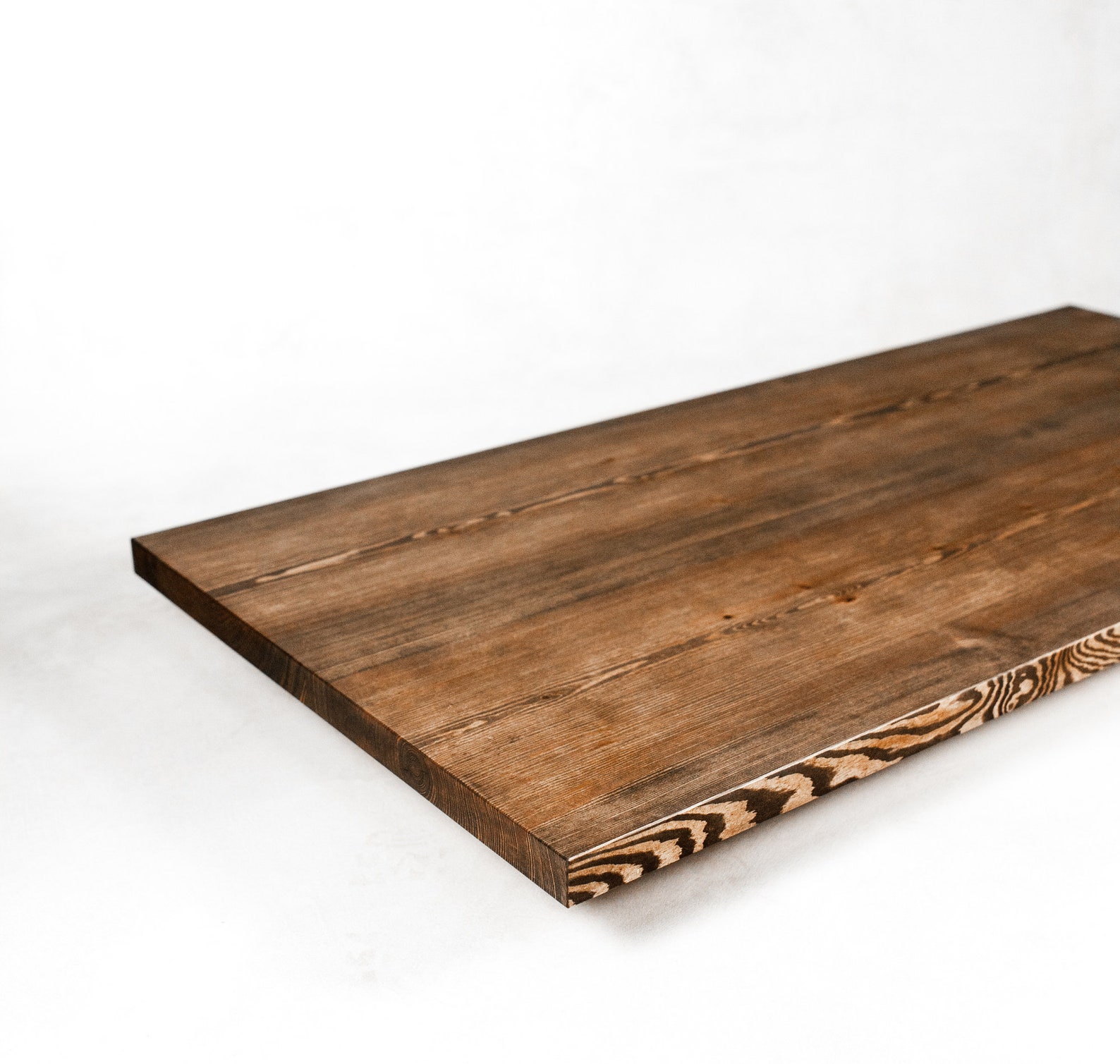 Pine Wood Table Top Solid Wood Oiled Handmade Rustic Etsy