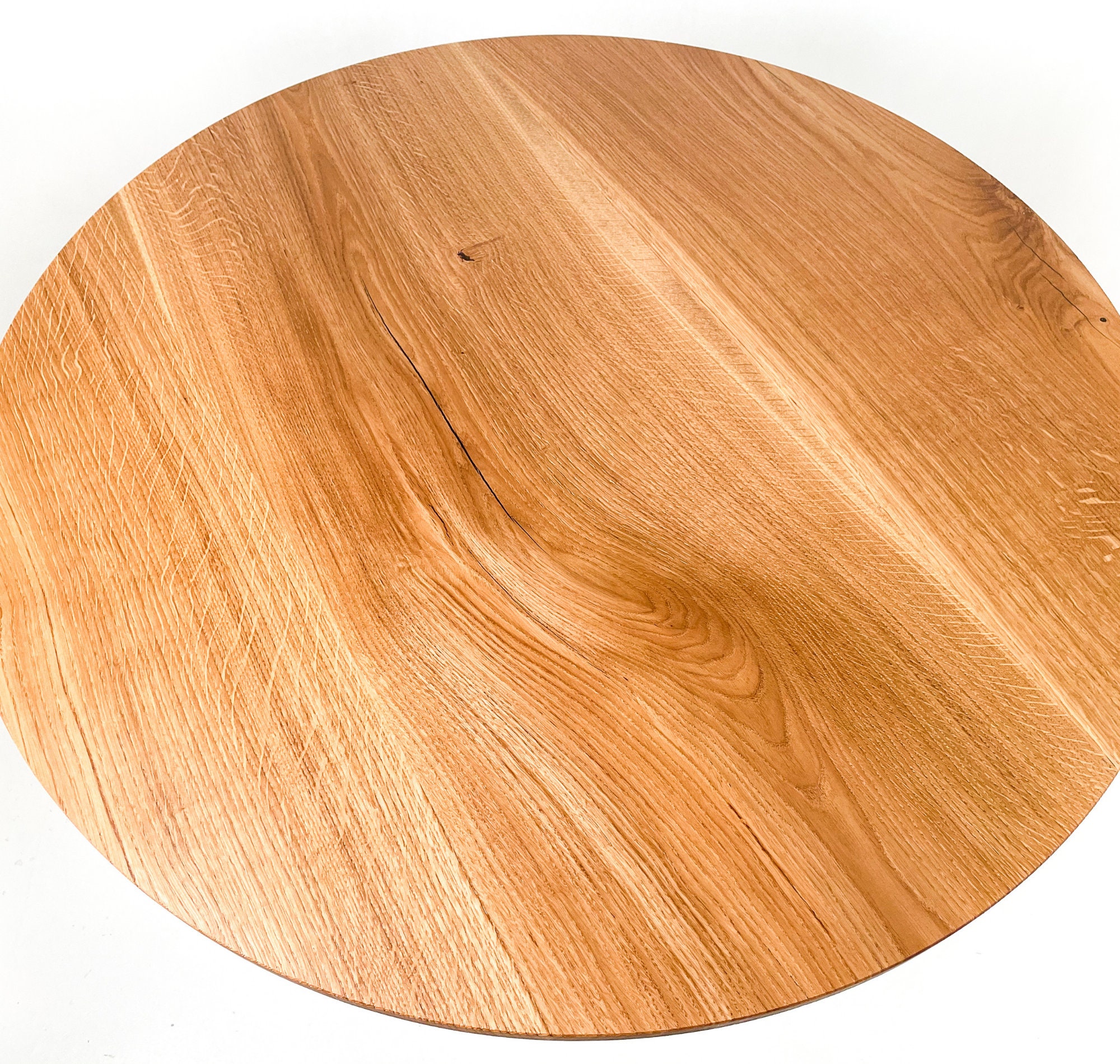 Round Oak Wood Table Top Real Wood Round Table Top Etsy