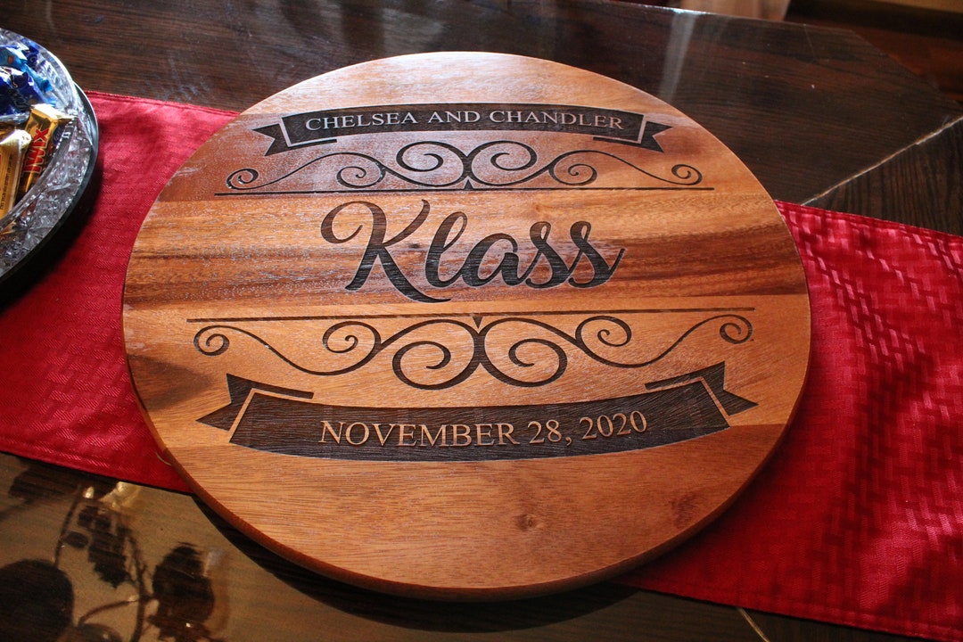 Customizable Lazy Susan Wedding Gift, Personalized Gift Etsy