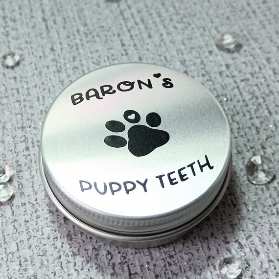 PERSONALISED PUPPY TOOTH Tin Dog Tooth Keepsake Pet Tooth Holder Bespoke Paw Print Gift Puppy Tooth Box Custom Dog Baby Teeth Container Etsy UK