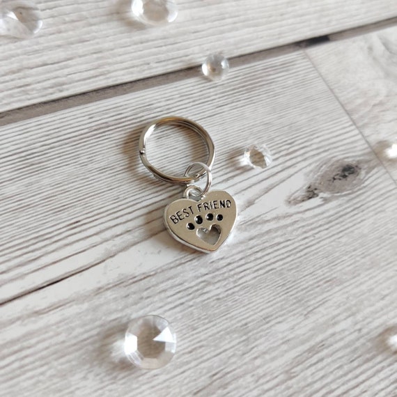 Best Friend Dog Tag Best Friend Dog Charm Dog Collar Charm Dog Best Friend Collar Tag Heart Dog Owner Gift New Puppy Gift Etsy