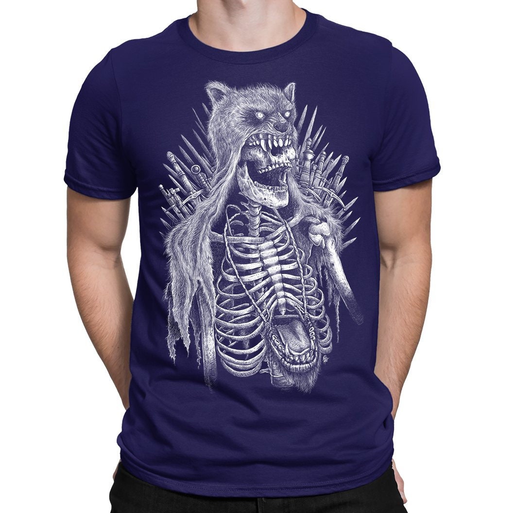 Discover Skeleton Hunter Mens T-Shirt Undead skull biker gothic