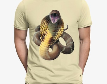 King Cobra Schlange Herren T-Shirt | Siebdruck