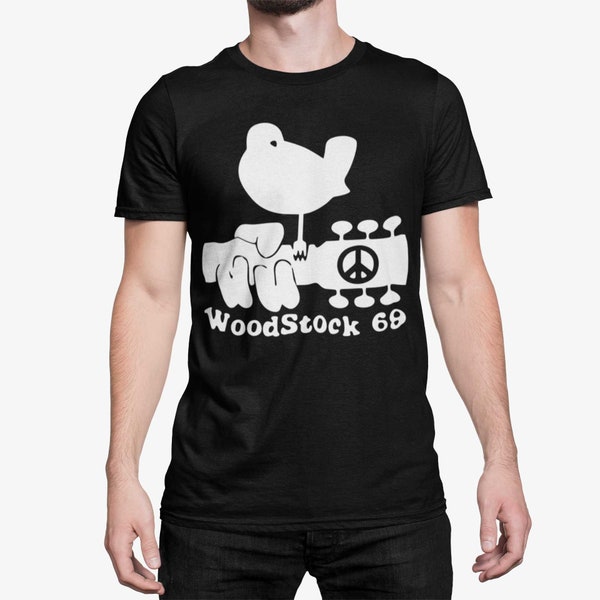 Woodstock Mens T-Shirt Wood stock retro music festival