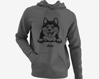 Austin Ink Apparel Proud Akita Owner Pink Unisex Adult Hooded Pullover Sweatshirt Austin Ink Apparel Proud Akita Owner Pink Unisex Adult Hooded Pullover Sweatshirt